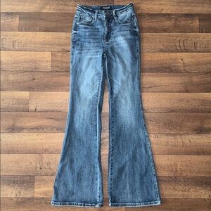 Judy Blue Size 1/25 Flare Leg Jeans Style JB88855 DK Stretchy Long Flattering